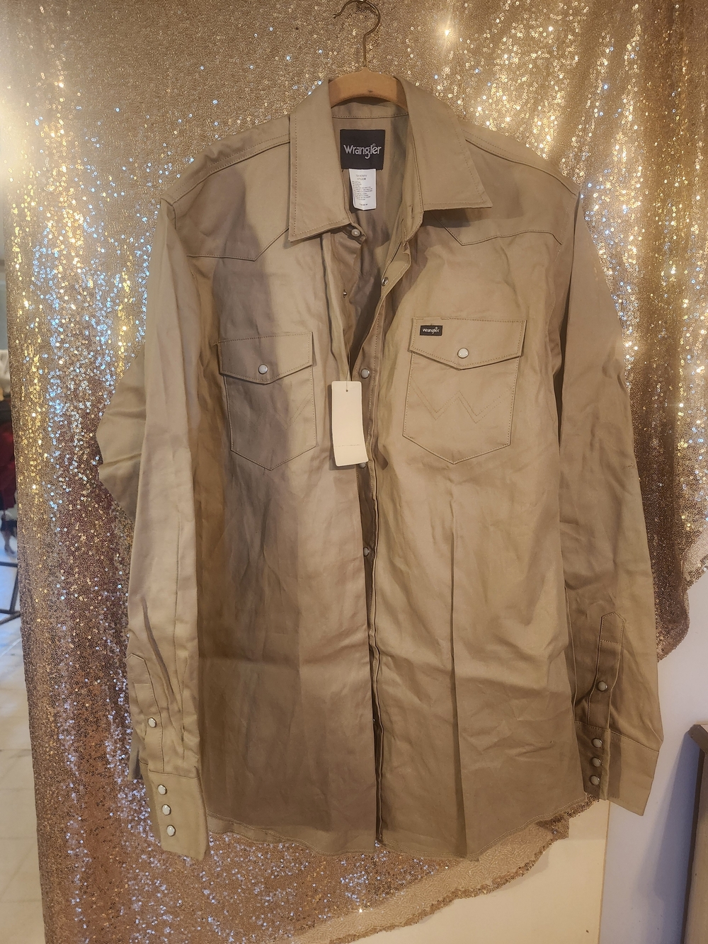 Wrangler Men’s Tan Shirt Jacket